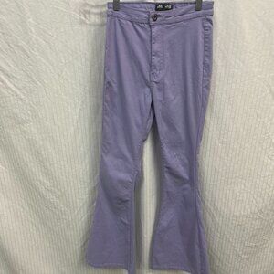 Purple bell bottom jeans